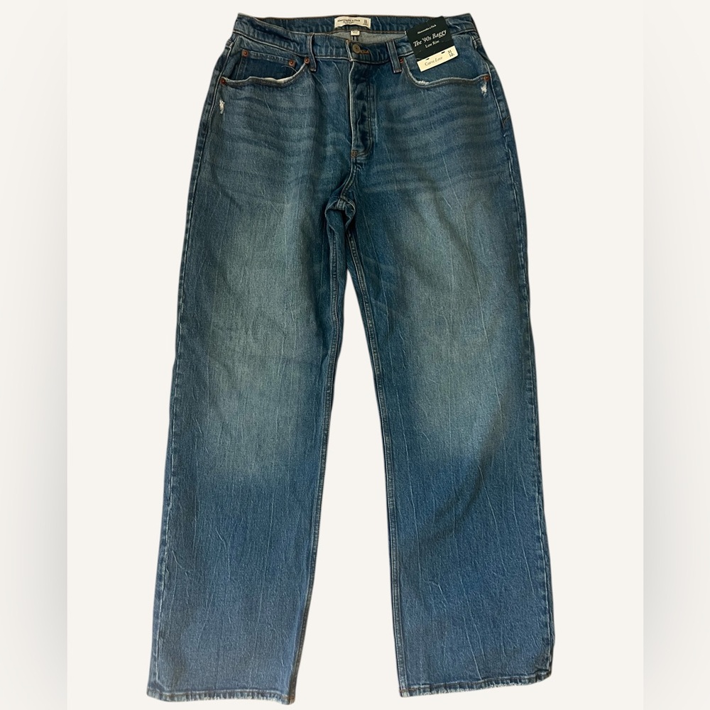 Abercrombie & Fitch the 90’s Baggy Low Rise Denim Jeans - Long!